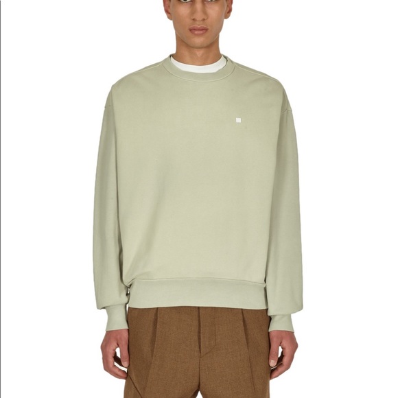 Acne Studios Other - Acne Studios Face Crewneck Sweatshirt Dusty Green